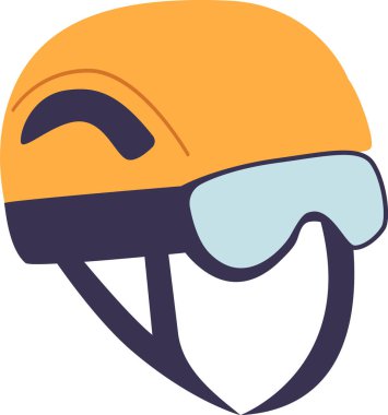 Gözlüklü kayak kaskı