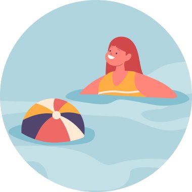 Çocuk yüzme dersi alıyor.