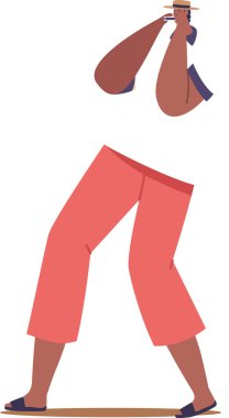 Latin müzisyen mızıka çalıyor.