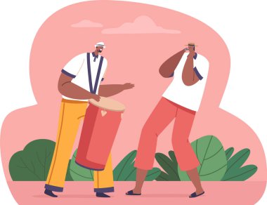 Latin müzisyen sokak performansı