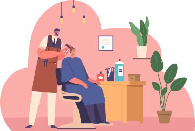 Berber dükkanında damatlık.