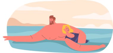 Kurtarıcı boğulan kadınla yüzüyor.