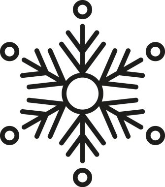 Zarif kar tanesi geometrik formu