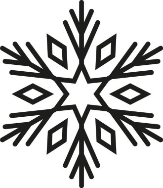 Donmuş kar tanesi kristal deseni