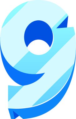 Dokuz numara buz yazı tipi