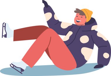 Çocuk patenci düşüyor.