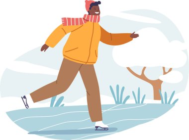 Buz pateni pistinde kayan çocuk.