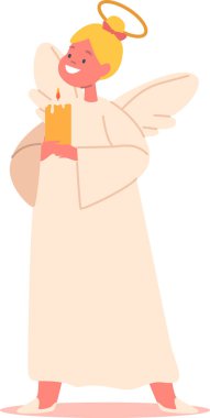 Mumlu küçük kız melek.