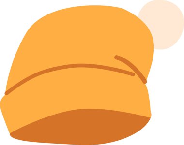 Ponpon şapkalı pamuk şapka.