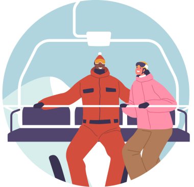 Mutlu çift kayak asansörü