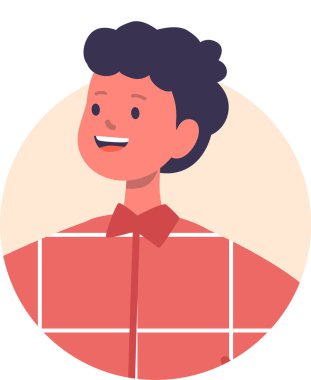 Kareli gömlek giyen adam.