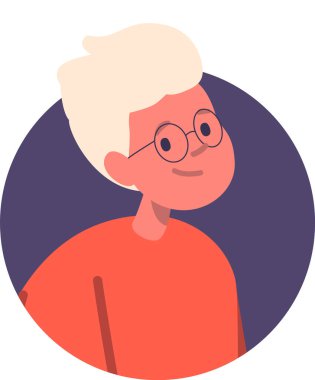 Gözlüklü tatlı entelektüel öğrenci.