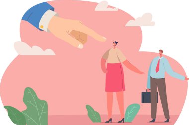 Büyük bir iş adamı günah keçilerini işaret ediyor.