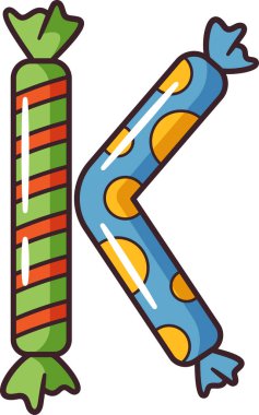 K yazı tipi tatlı şeker