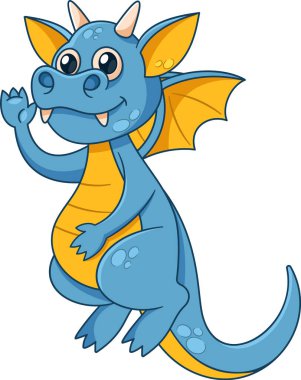 Şirin ejderha fantezi hayvanı