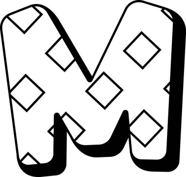 Yaratıcı çocuksu mektup.