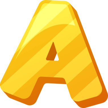 Bir alfabe harf tasarımı