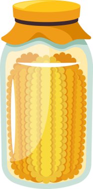 Kavanozda konserve mısır koçanı