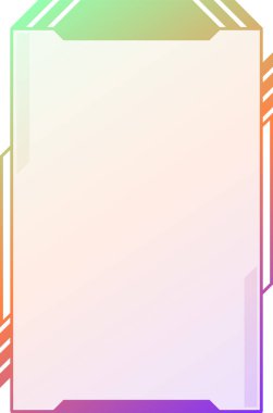 Astar gradyan neon renk çerçevesi