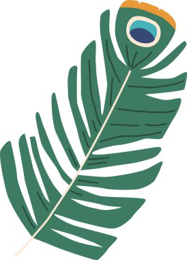 Tavuskuşu tüyü retro dekorasyonu