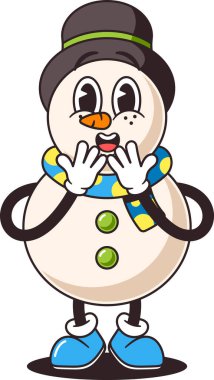 Şaşırmış Noel Kardan Adam karakteri