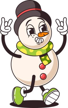 Çılgın Noel Kardan Adam tatil maskotu