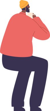 Kahve molası veren adam