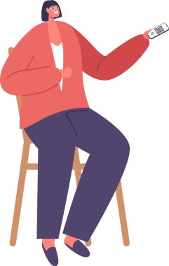 Barkodla ödeme yapan kadın müşteri