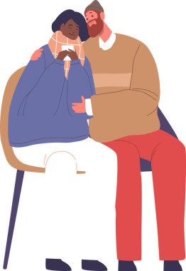 Sevgili Noel çifti sarılıyor