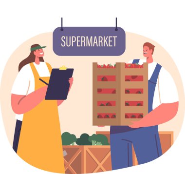 Süpermarkete çilek teslimatı