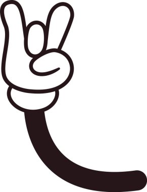 Parmak hareketi komik el hareketi.