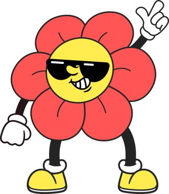 Muhteşem kırmızı papatya çiçeği.