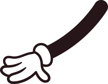 Eldivenin sağ kolu.