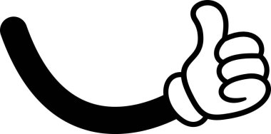 Komik elin başparmak hareketi.