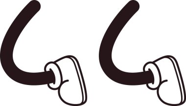 Bir çift komik bacak.