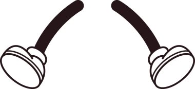 Kawai komik bacağı ayakta