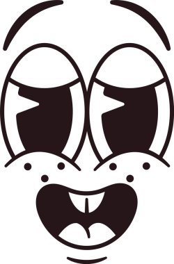 Hayretler içinde kalmış insansı bir gülümseme.