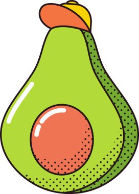 Şapkada tatlı avokado meyvesi