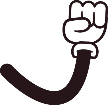 Komik yumruk hareketi.