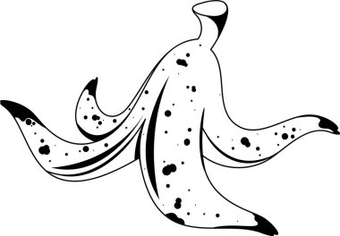 Muz benekli deri siyah-beyaz