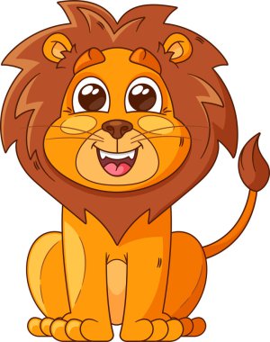 Şirin aslan vahşi hayvanat bahçesi hayvanı