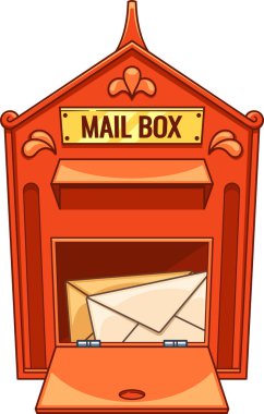 Antika İngiliz posta kutusu