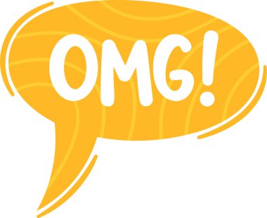 OMG komik konuşma balonu