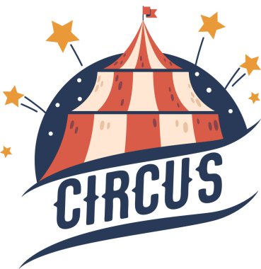 Mark tasarımlı sirk etiketi