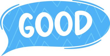 Güzel mesaj konuşma balonu