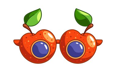 Kiraz şekilli gözlük karnaval maskesi Komik kılık