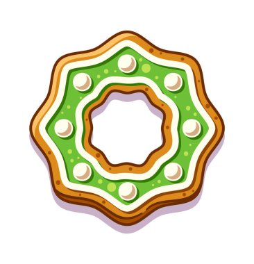 Noel kurabiyeleri kar tanesi simit şekli tasarımı