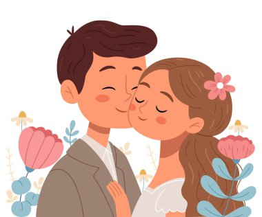 Birbirine aşık bir çift. Kadını kucaklayan bir adam. Sevimli, genç, romantik bir çift birbirine sarılıyor.. 