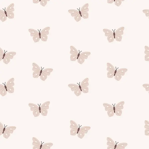 İskandinav, Boho, bej renginde minimalizm. Kelebekler. Bebek odası, bebek partisi, tekstil dekoru.