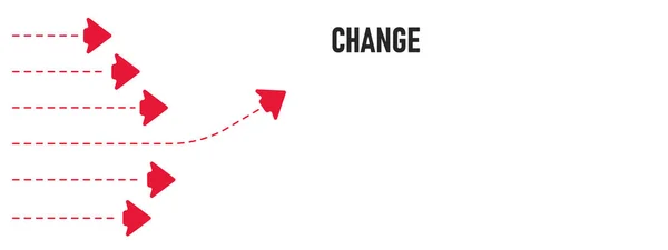 Paper Airplanes Red Airplane Changing Path Moving Change Business Creativity — Archivo Imágenes Vectoriales
